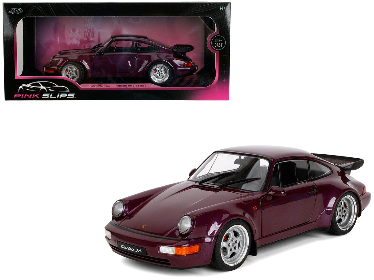 Porsche 911 3.6 Turbo Purple Metallic "Pink Slips" Series 1/18 Diecast Model Car by Jada LuxuryLifeWay Online Store