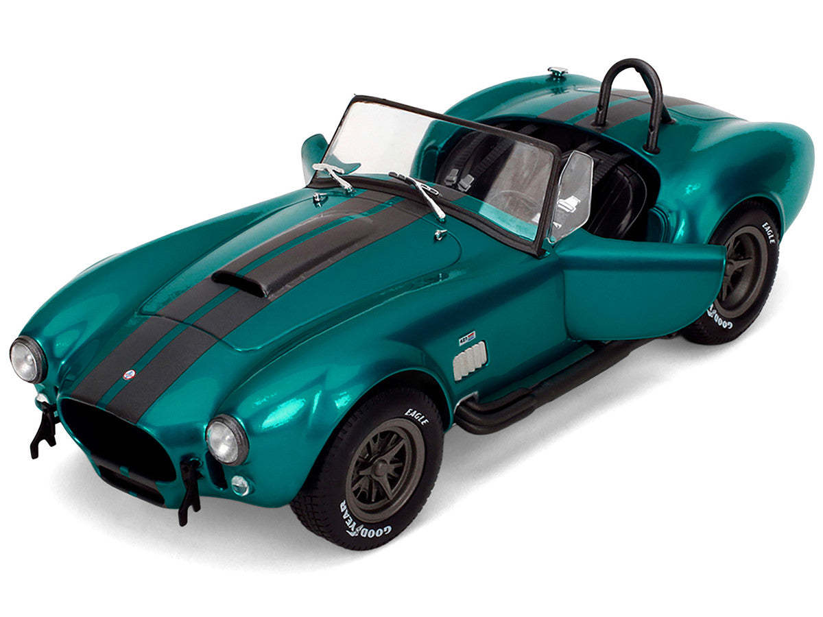 Shelby Cobra 427 MKII Teal Metallic with Gray Stripes "Pink Slips" Series 1/18 Diecast Model Car by Jada LuxuryLifeWay Online Store
