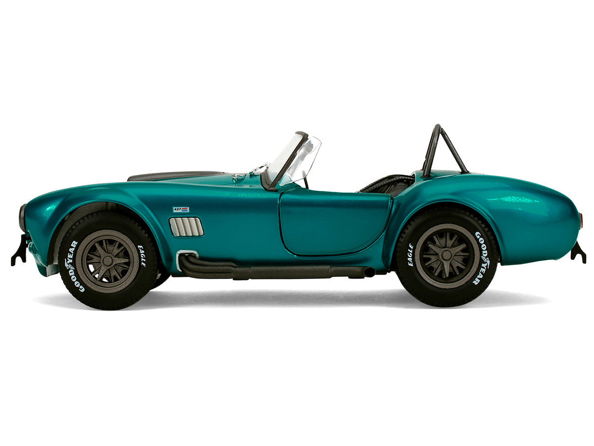 Shelby Cobra 427 MKII Teal Metallic with Gray Stripes "Pink Slips" Series 1/18 Diecast Model Car by Jada LuxuryLifeWay Online Store