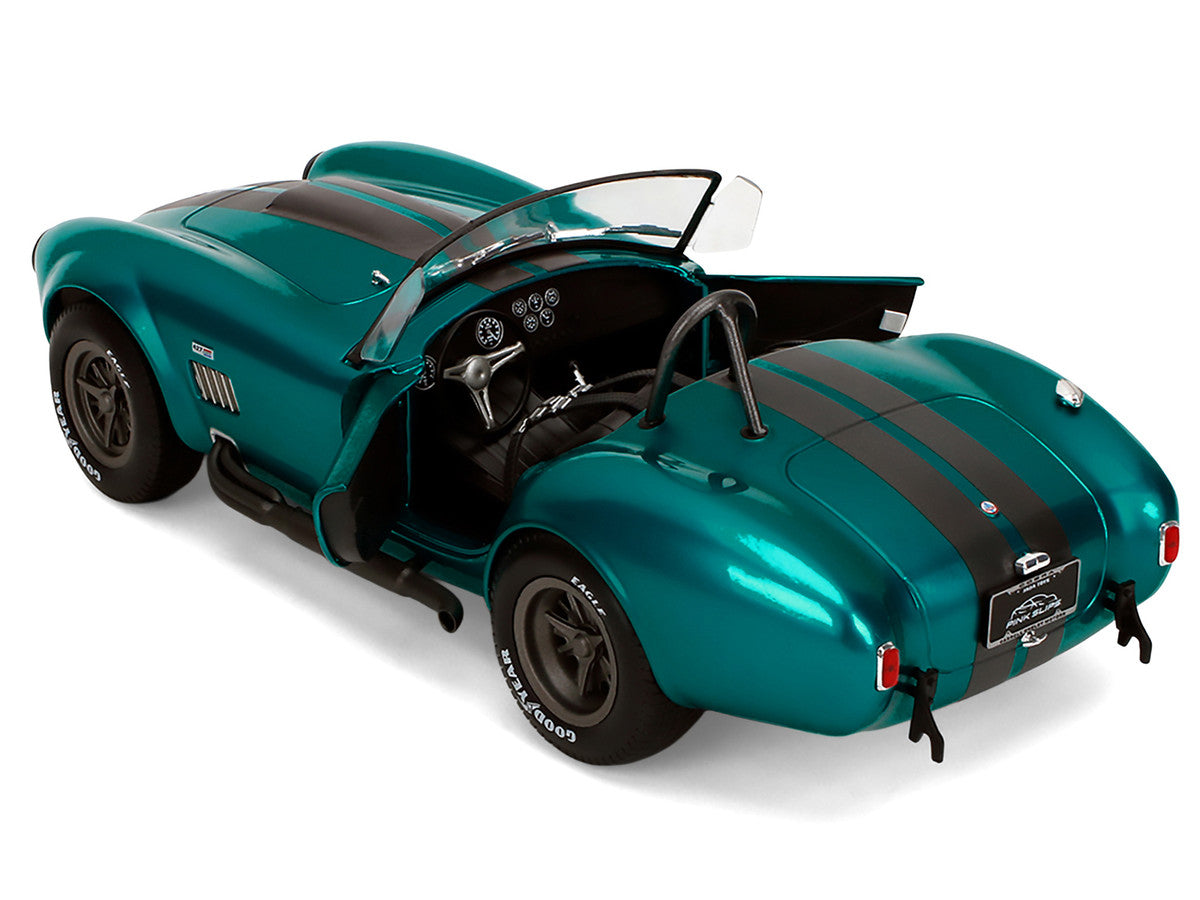 Shelby Cobra 427 MKII Teal Metallic with Gray Stripes "Pink Slips" Series 1/18 Diecast Model Car by Jada LuxuryLifeWay Online Store