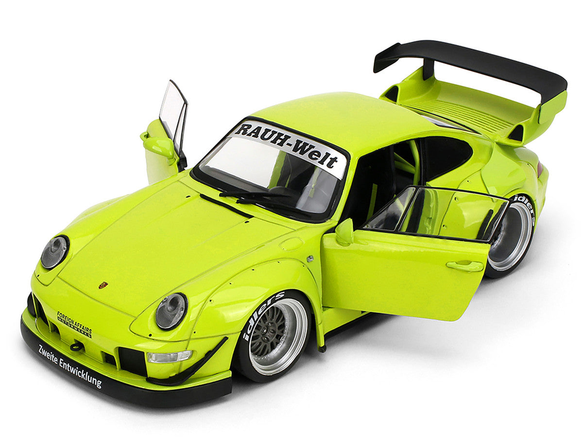 RWB Body Kit "Genki" Lime Green "Pink Slips" Series 1/18 Diecast Model Car by Jada LuxuryLifeWay Online Store