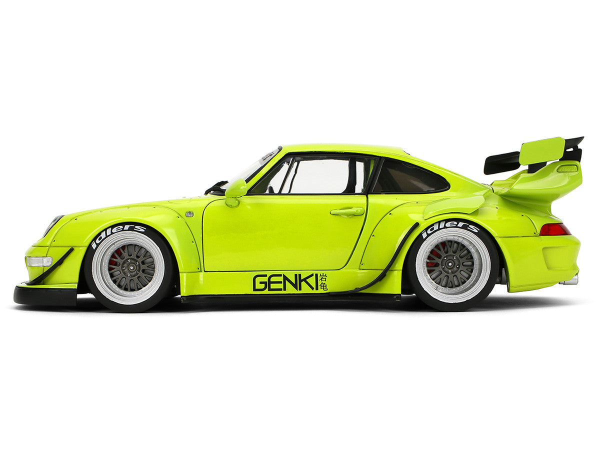 RWB Body Kit "Genki" Lime Green "Pink Slips" Series 1/18 Diecast Model Car by Jada LuxuryLifeWay Online Store