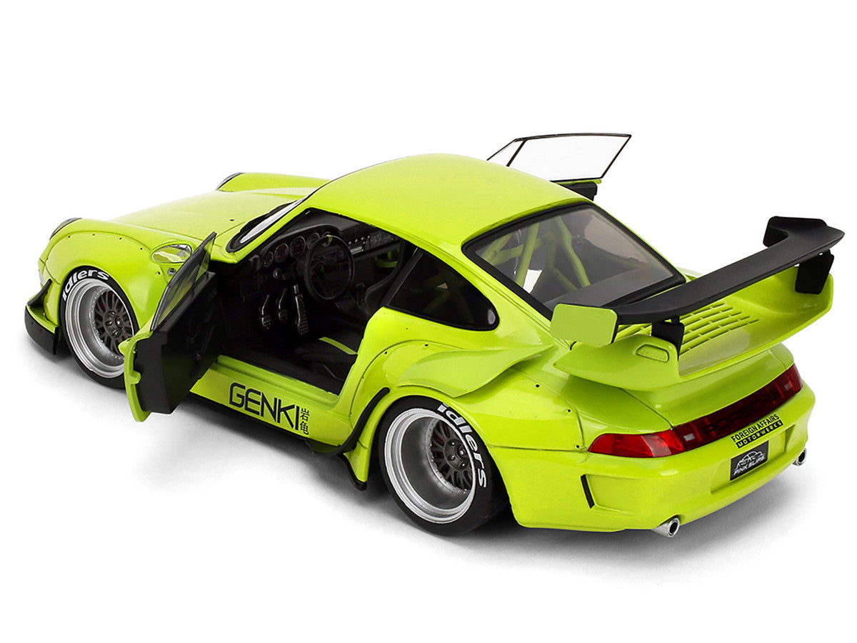 RWB Body Kit "Genki" Lime Green "Pink Slips" Series 1/18 Diecast Model Car by Jada LuxuryLifeWay Online Store
