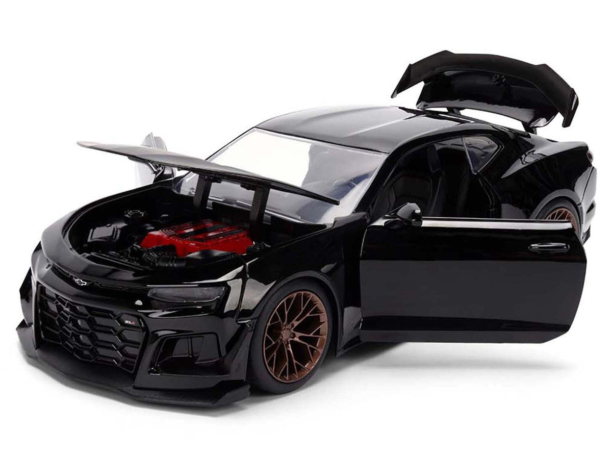 2024 Chevrolet Camaro ZL1 1LE Black "Fast X" (2023) Movie "Fast & Furious 25th Anniversary" Series 1/24 Diecast Model Car by Jada LuxuryLifeWay Online Store