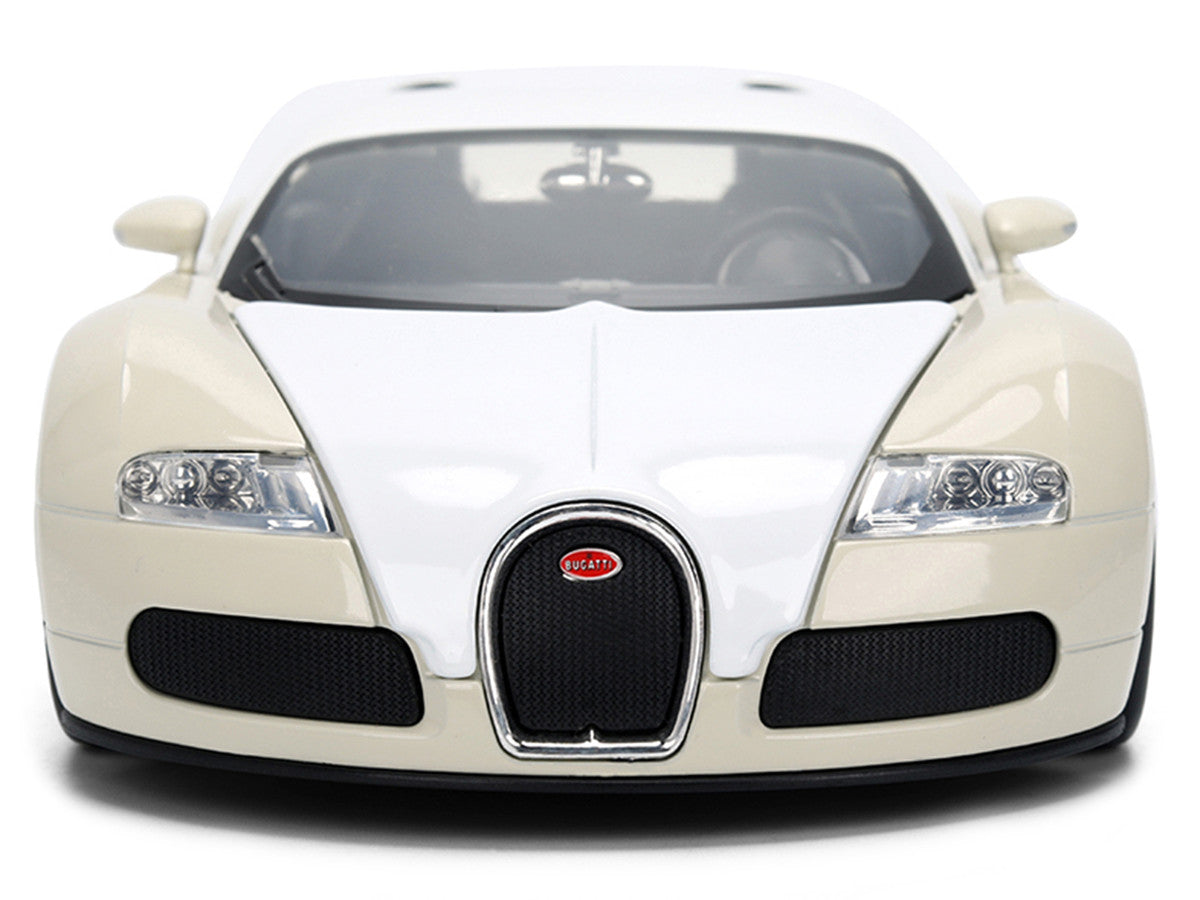 2011 Bugatti Veyron White and Tan "Furious 7" (2015) Movie "25 Years of Fast & Furious" Series 1/24 Diecast Model Car by Jada LuxuryLifeWay Online Store