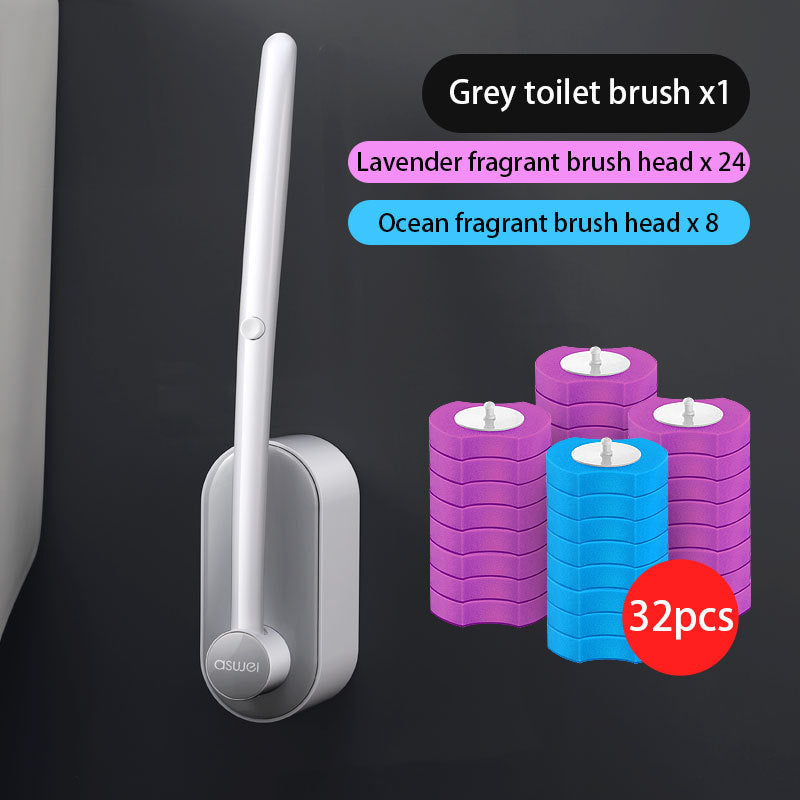 Disposable No Dead Angle Toilet Cleaning Brush LadyShow.Store
