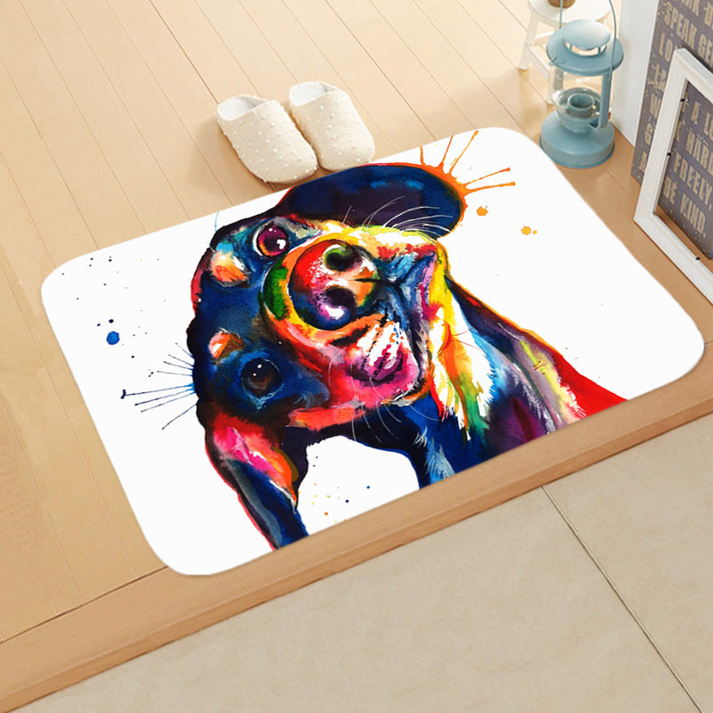 Digital Printing Floor Mat Bathroom Kitchen Toilet Absorbent non-slip Mat