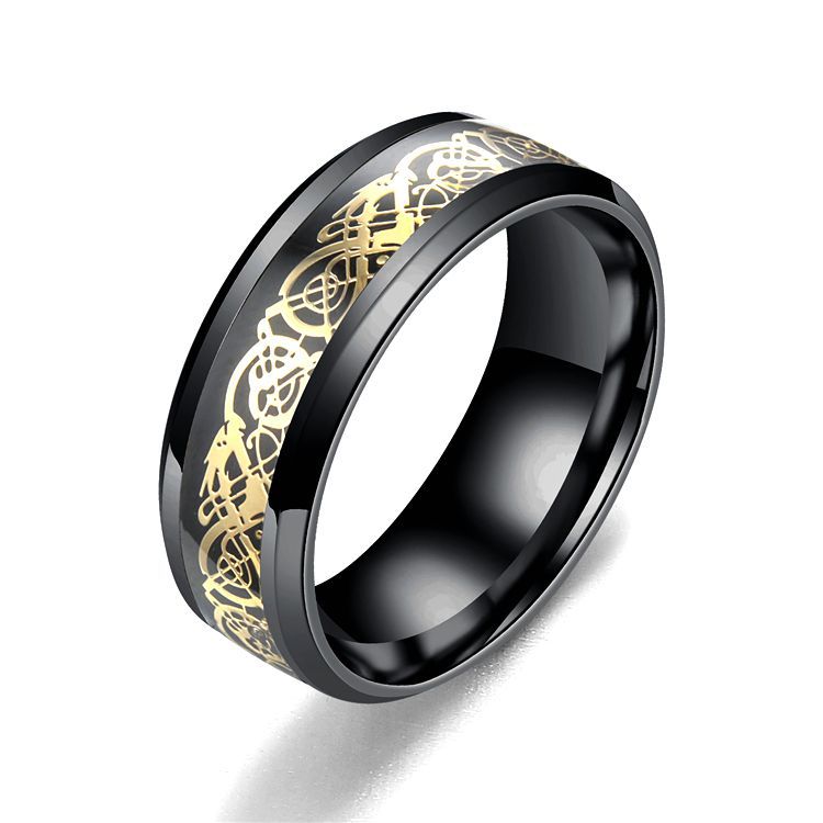 Stainless steel dragon pattern ring LadyShow.Store