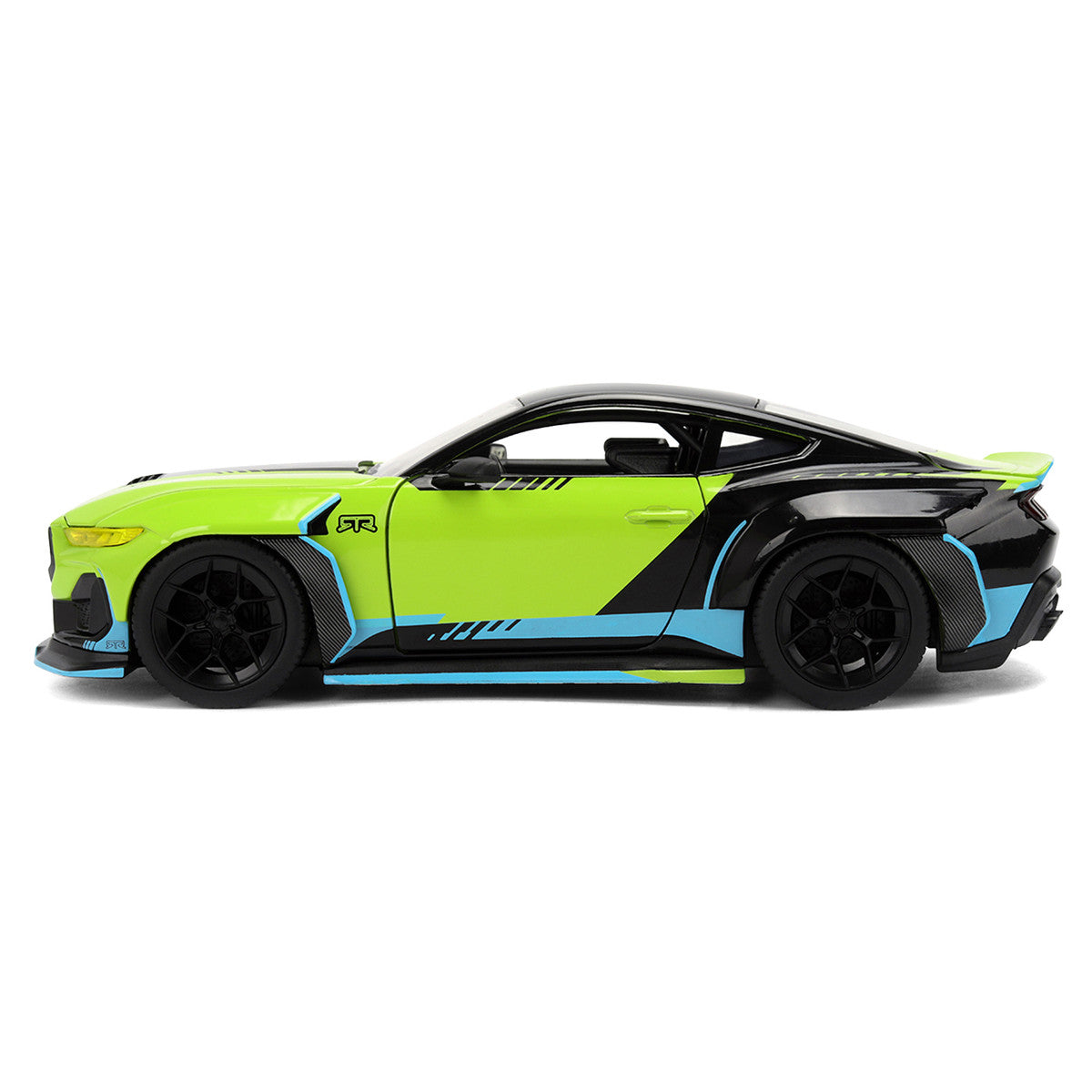 2026 Ford Mustang RTR Spec 5-D Lime Green with Black Top and Graphics "Hyper-Spec" Series 1/24 Diecast Model Car by Jada LuxuryLifeWay Online Store