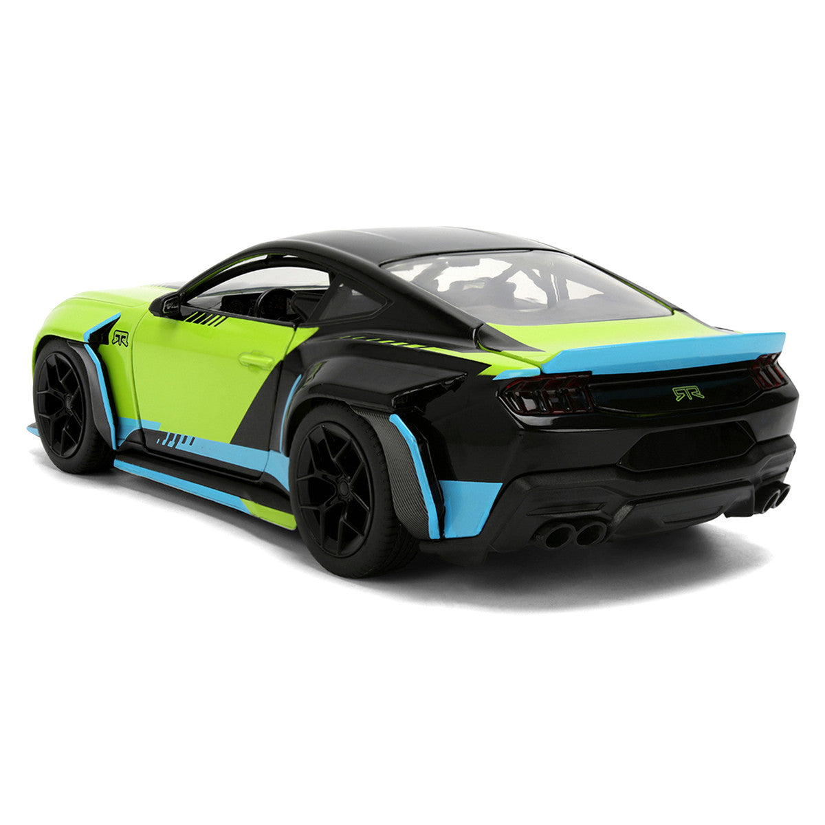 2026 Ford Mustang RTR Spec 5-D Lime Green with Black Top and Graphics "Hyper-Spec" Series 1/24 Diecast Model Car by Jada LuxuryLifeWay Online Store