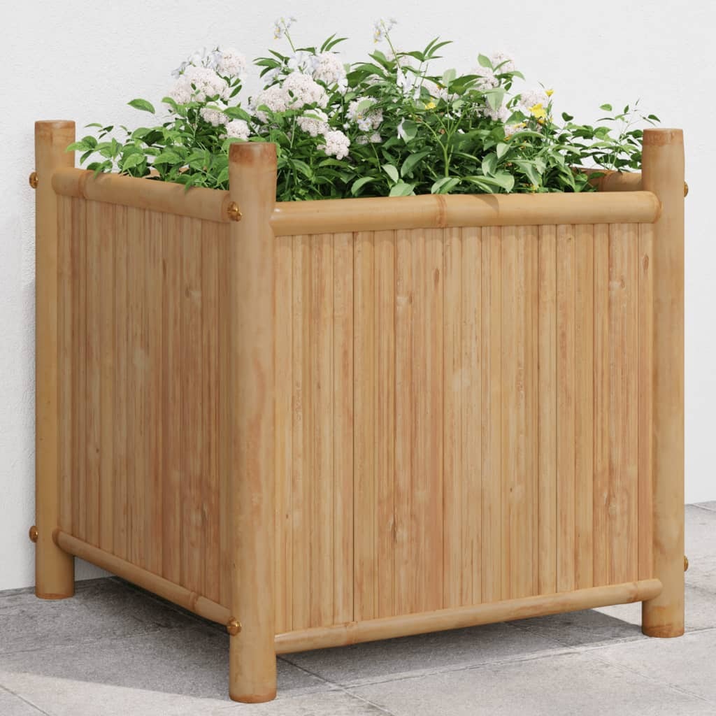 Planter 15.7"x15.7"x15.7" Bamboo LuxuryLifeWay Online Store
