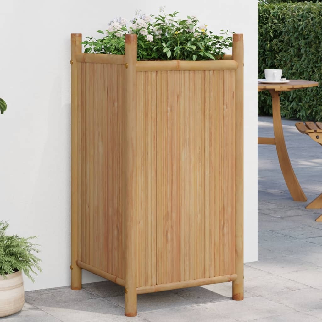 Planter 15.7"x15.7"x31.5" Bamboo LuxuryLifeWay Online Store
