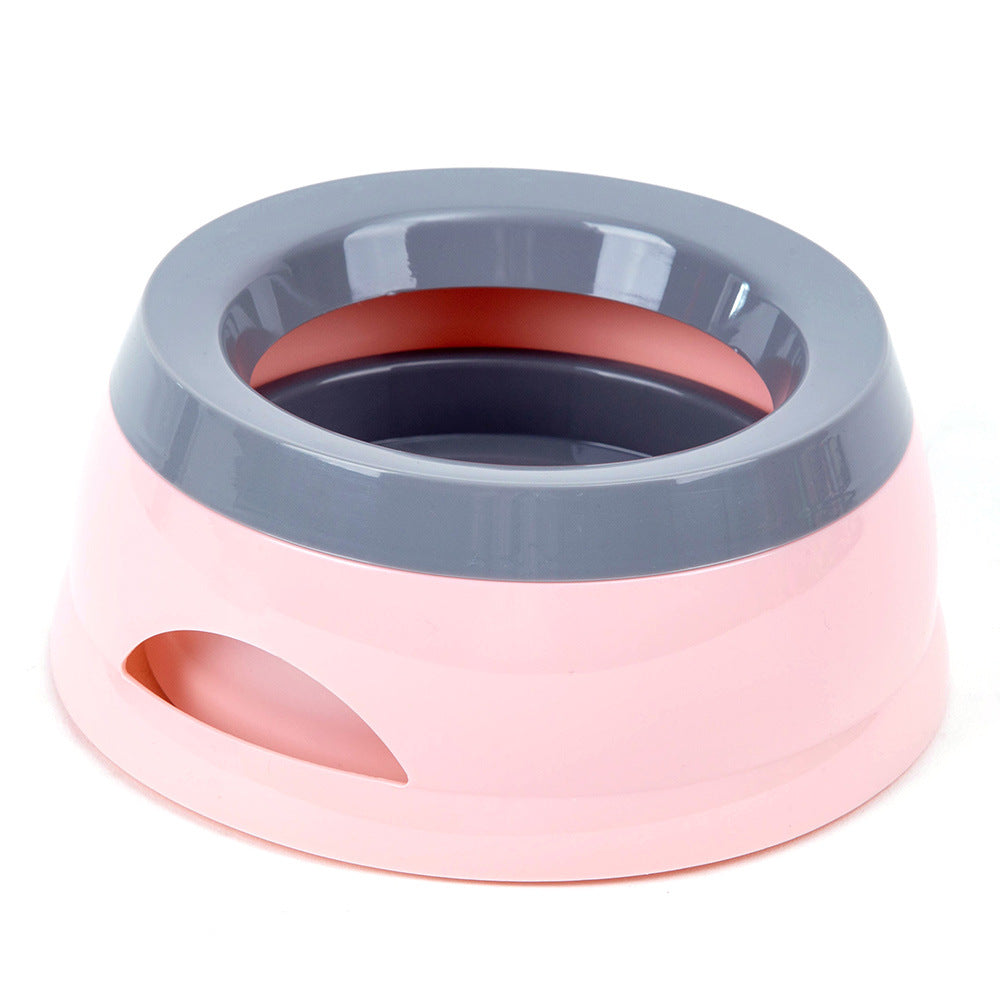 Pet Dog Bowls Floating Not Wetting Mouth Cat Bowl No Spill Drinking Water Feeder Plastic Portable Dog Bowl Support Dropshipping Pets Fashion