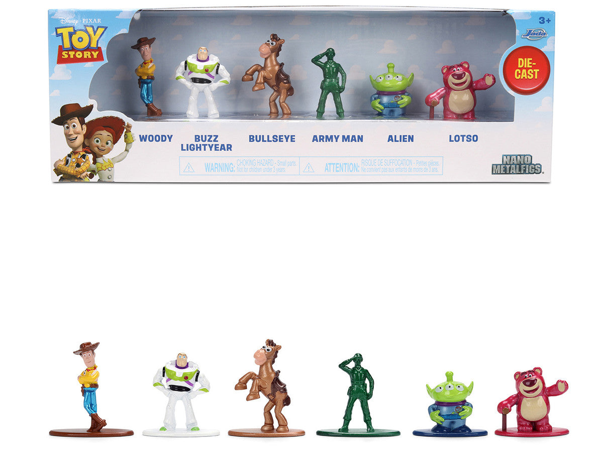 Set of 6 Diecast Figures "Toy Story" Movie Franchise "Nano Metalfigs" Series Diecast Models by Jada LuxuryLifeWay Online Store