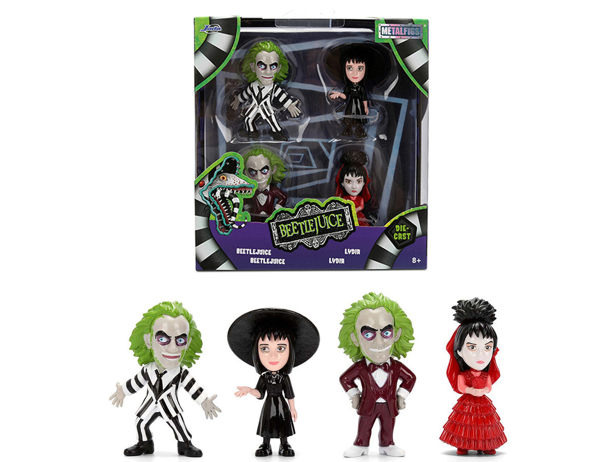 Set of 4 Diecast Figures "Beetlejuice" (1988) Movie "Metalfigs" Series by Jada LuxuryLifeWay Online Store