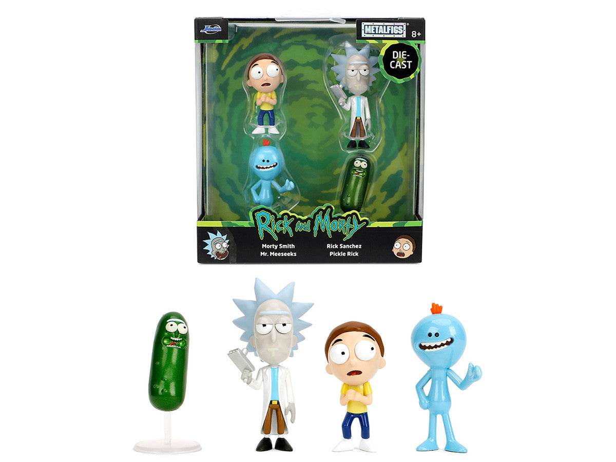 Set of 4 Diecast Figures "Rick and Morty" (2013-Current) TV Series "Metalfigs" Series Diecast Models by Jada LuxuryLifeWay Online Store