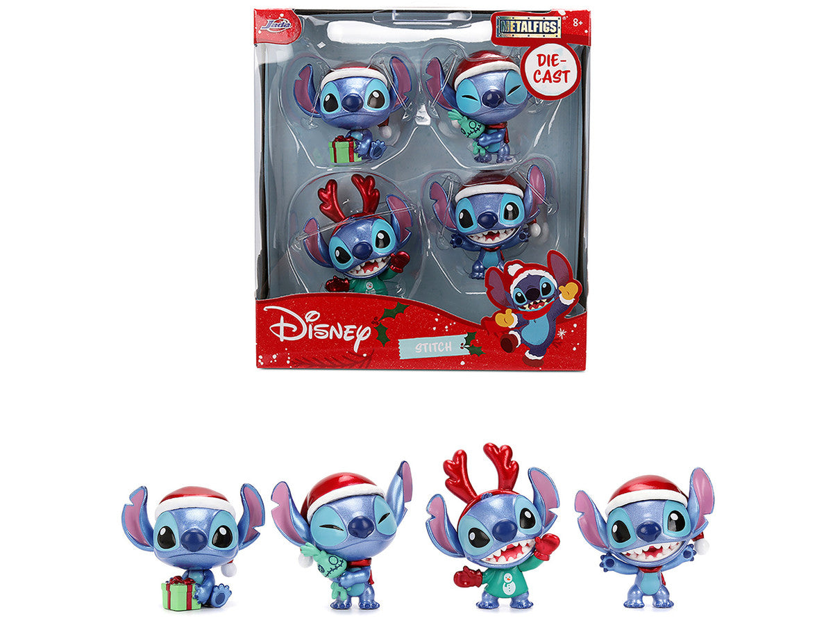 Set of 4 Diecast Figures "Disney's Stitch Christmas Edition" "Metalfigs" Series by Jada LuxuryLifeWay Online Store