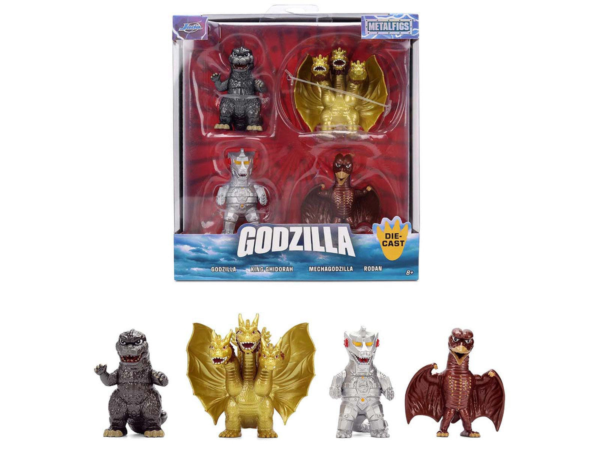 Set of 4 Diecast Figures "Godzilla" Franchise "Metalfigs" Series by Jada LuxuryLifeWay Online Store