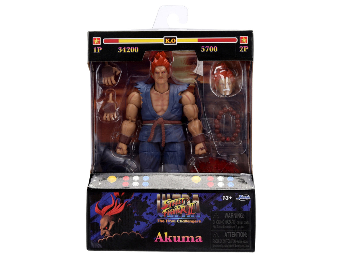 Akuma 6" Moveable Figure with Accessories and Alternate Head and Hands "Ultra Street Fighter II: The Final Challengers" (2017) Video Game Model by Jada LuxuryLifeWay Online Store