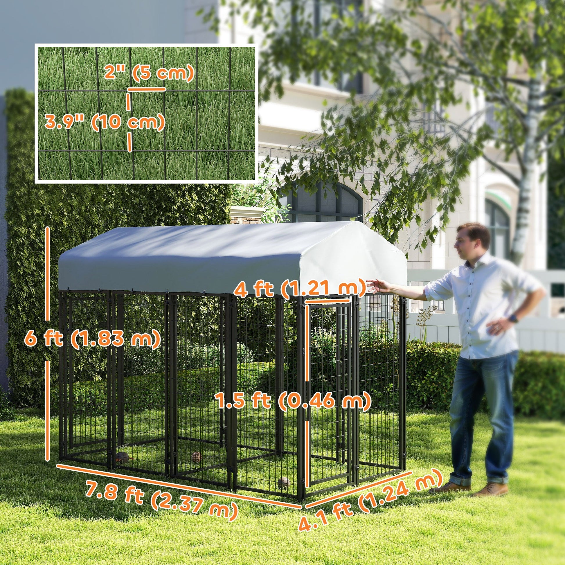 Outdoor Dog Kennel with Two-Room Design Best YouTube Store