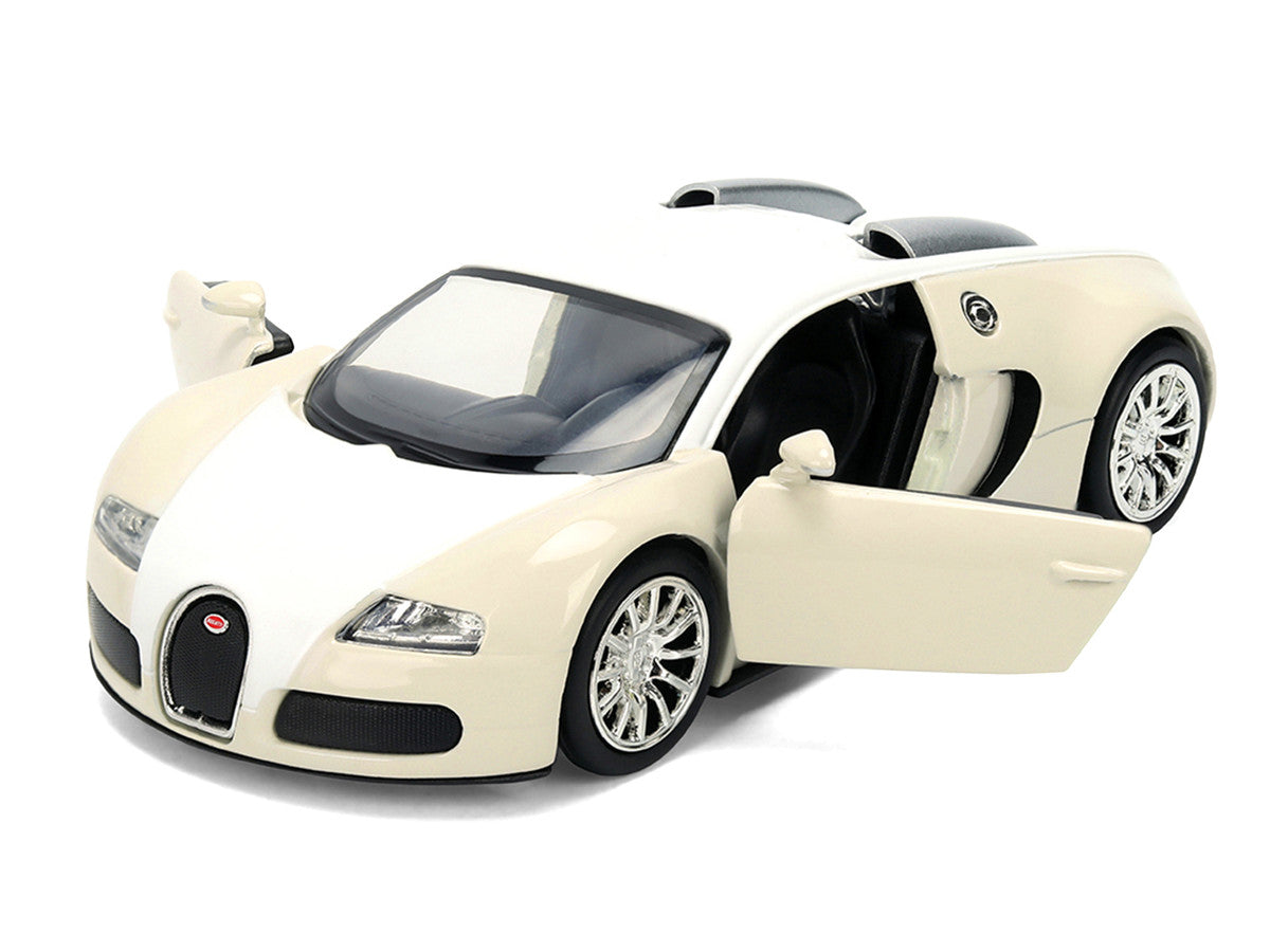 2011 Bugatti Veyron White and Tan "Furious 7" (2015) Movie "25 Years of Fast & Furious" Series 1/32 Diecast Model Car by Jada LuxuryLifeWay Online Store