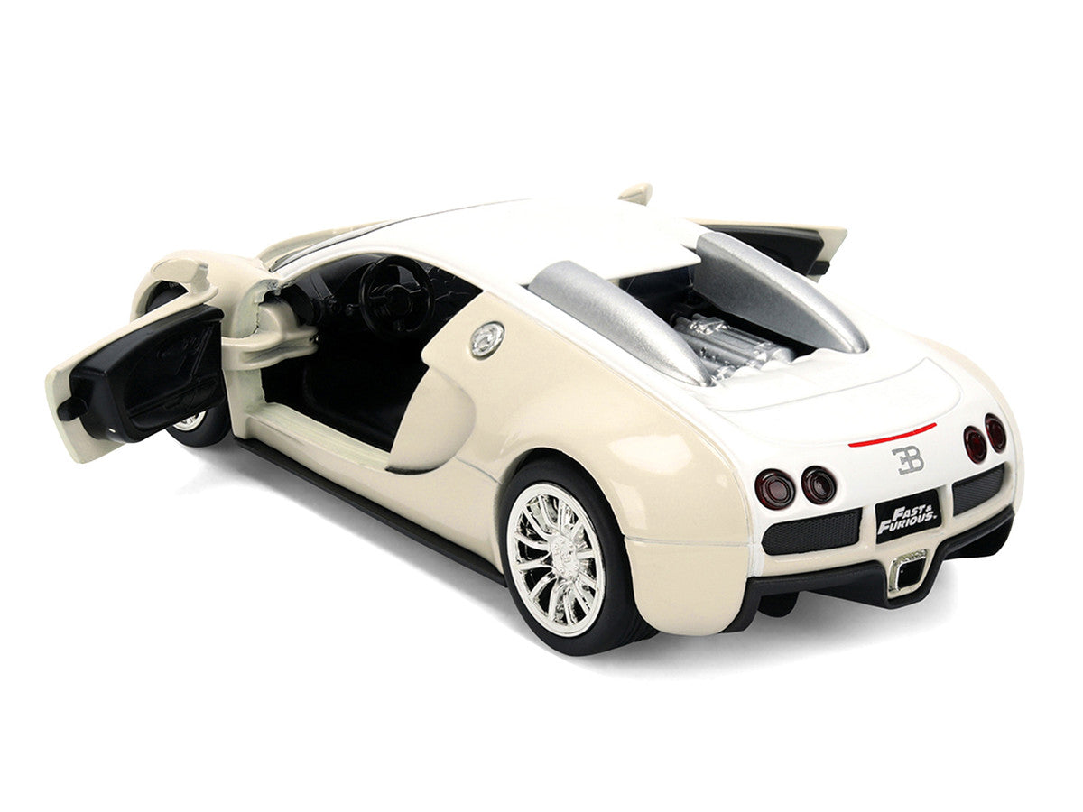 2011 Bugatti Veyron White and Tan "Furious 7" (2015) Movie "25 Years of Fast & Furious" Series 1/32 Diecast Model Car by Jada LuxuryLifeWay Online Store