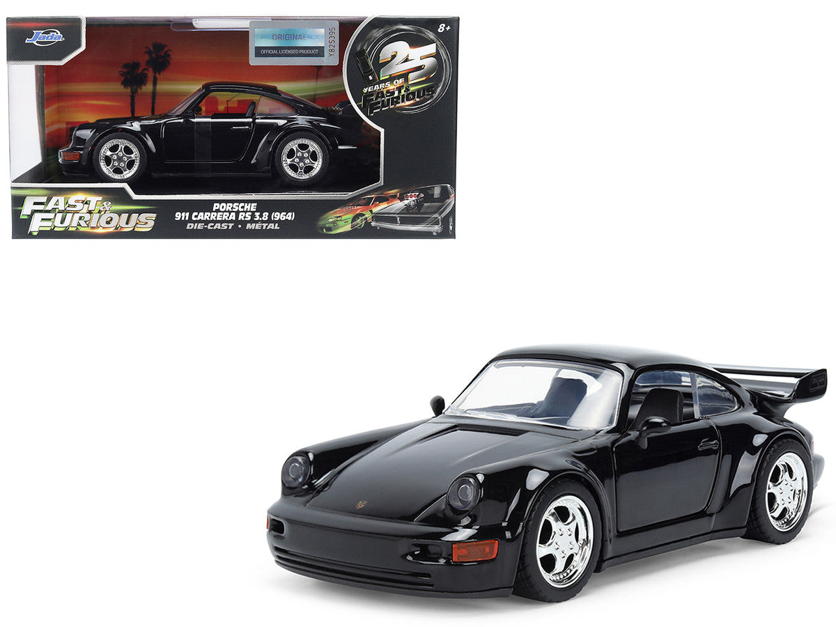Porsche 911 Carrera RS 3.8 (964) Black "The Fast and the Furious: Tokyo Drift" (2006) Movie "25 Years of Fast & Furious" Series 1/32 Diecast Model Car by Jada LuxuryLifeWay Online Store