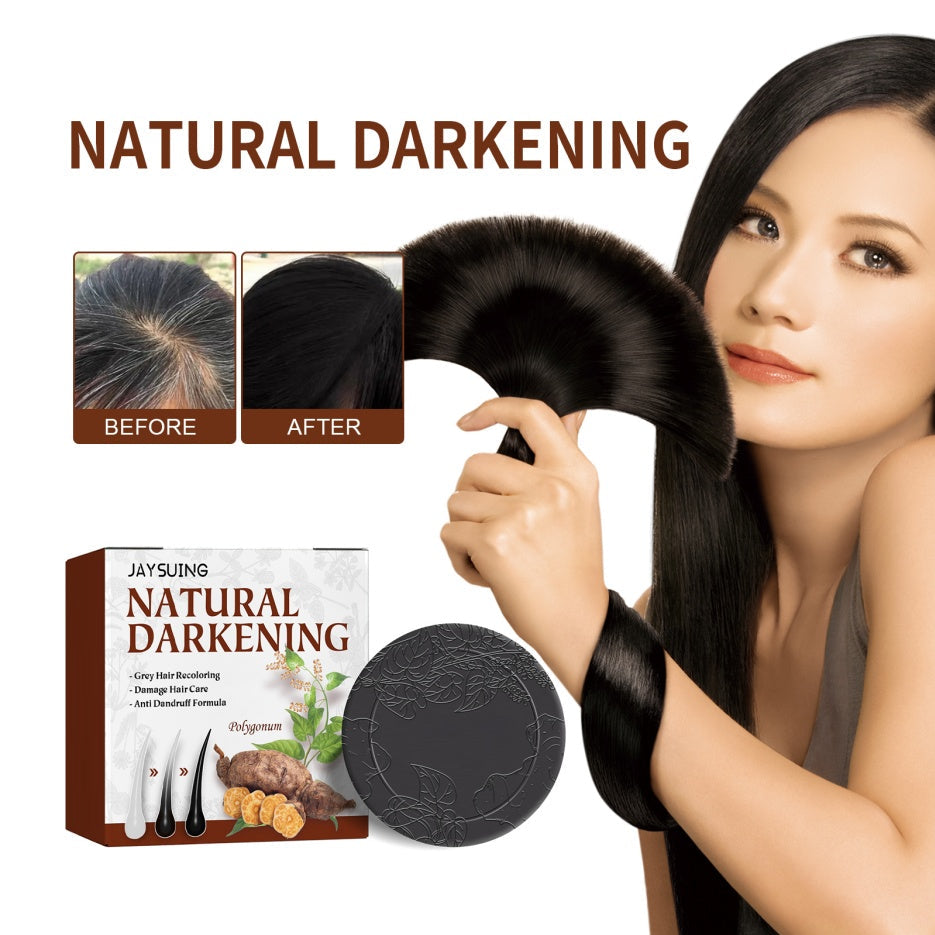 Fo-Ti Hair-Blackening Shampoo Bar Tri Light Beauty