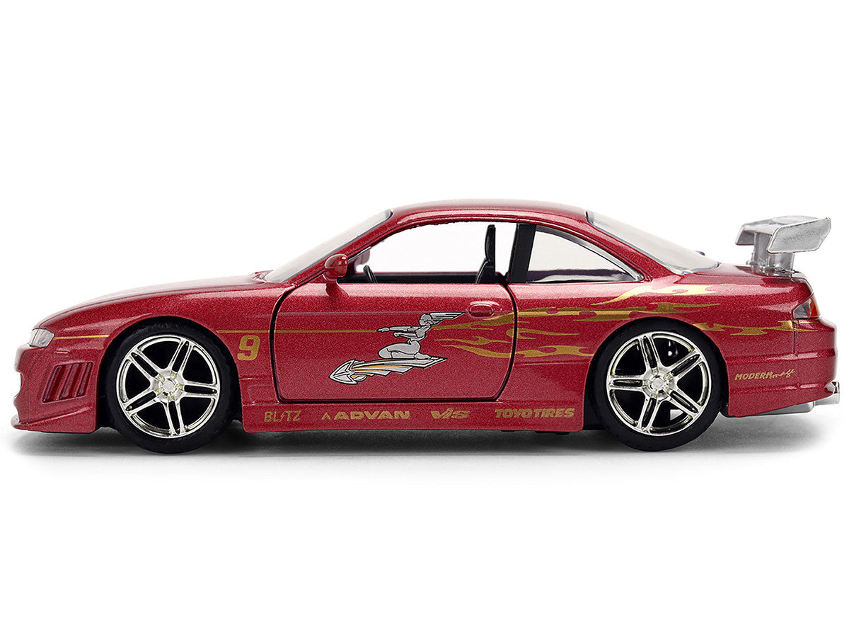 1997 Nissan 240SX (S14) Light Red Metallic with Graphics "The Fast and the Furious" (2001) Movie "25 Years of Fast & Furious" Series 1/32 Diecast Car Model by Jada LuxuryLifeWay Online Store