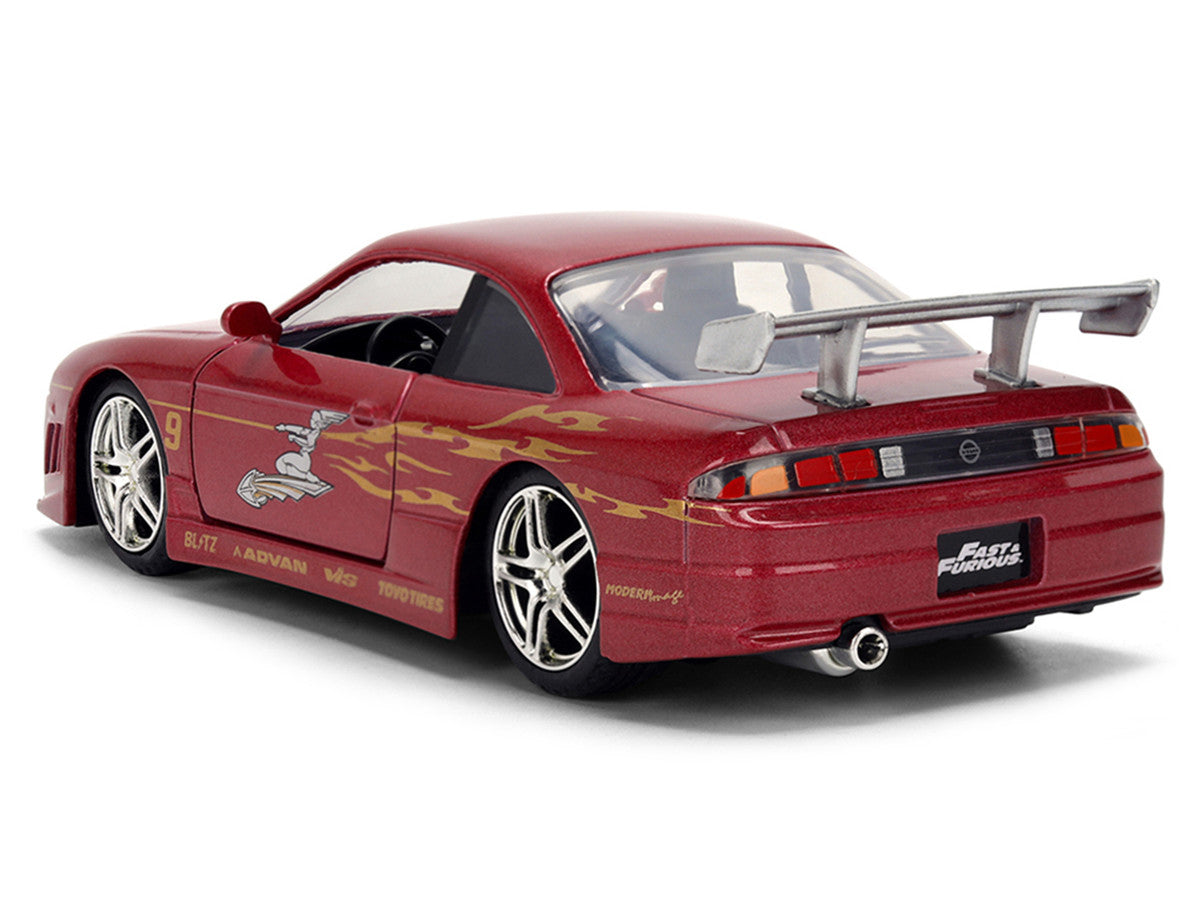 1997 Nissan 240SX (S14) Light Red Metallic with Graphics "The Fast and the Furious" (2001) Movie "25 Years of Fast & Furious" Series 1/32 Diecast Car Model by Jada LuxuryLifeWay Online Store