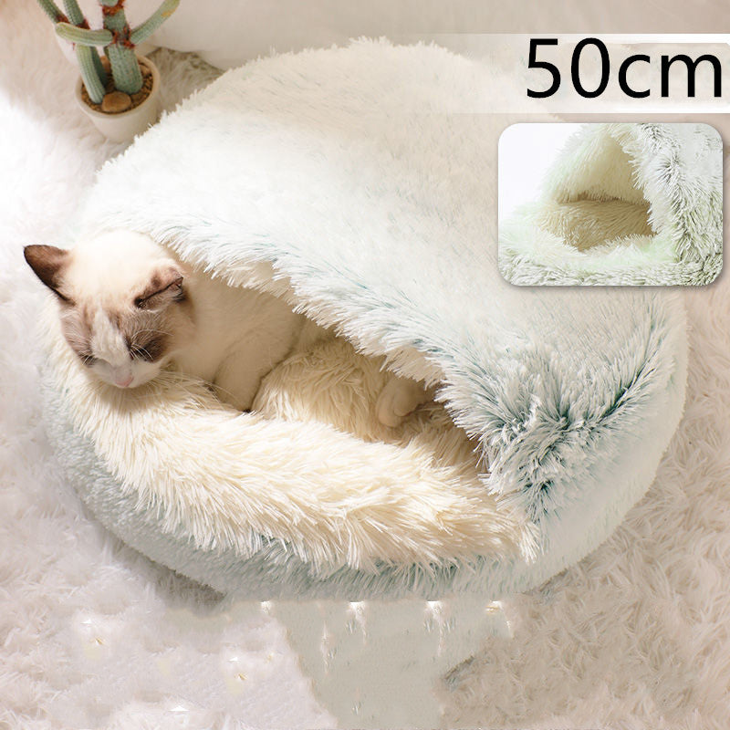 2-in-1 Plush Pet Bed Pets Fashion