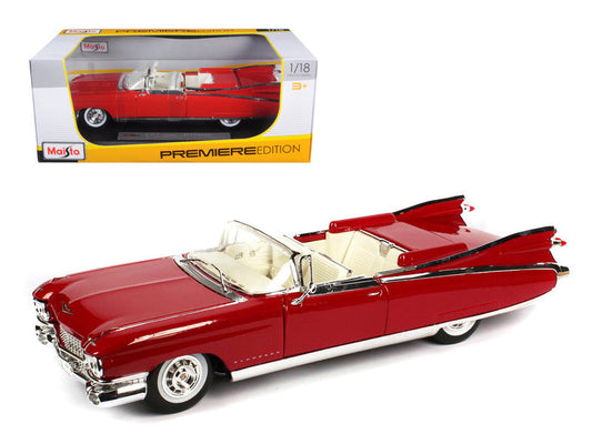 1959 Cadillac Eldorado Biarritz Red 1/18 Diecast Model Car by Maisto LuxuryLifeWay Online Store