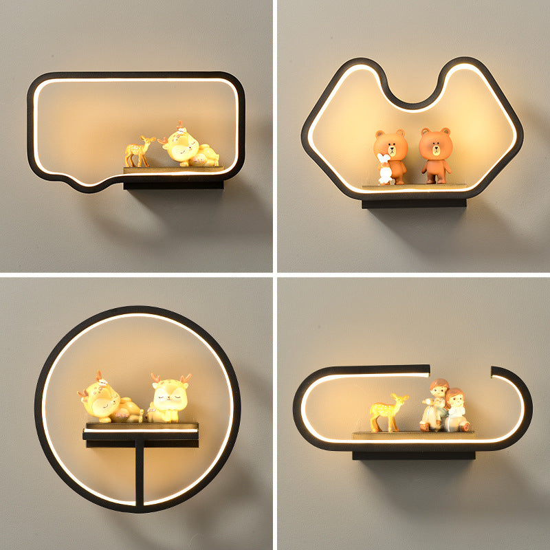 Wall Lamp Bedroom Modern Minimalist Creative Background PearlNestDecor.com