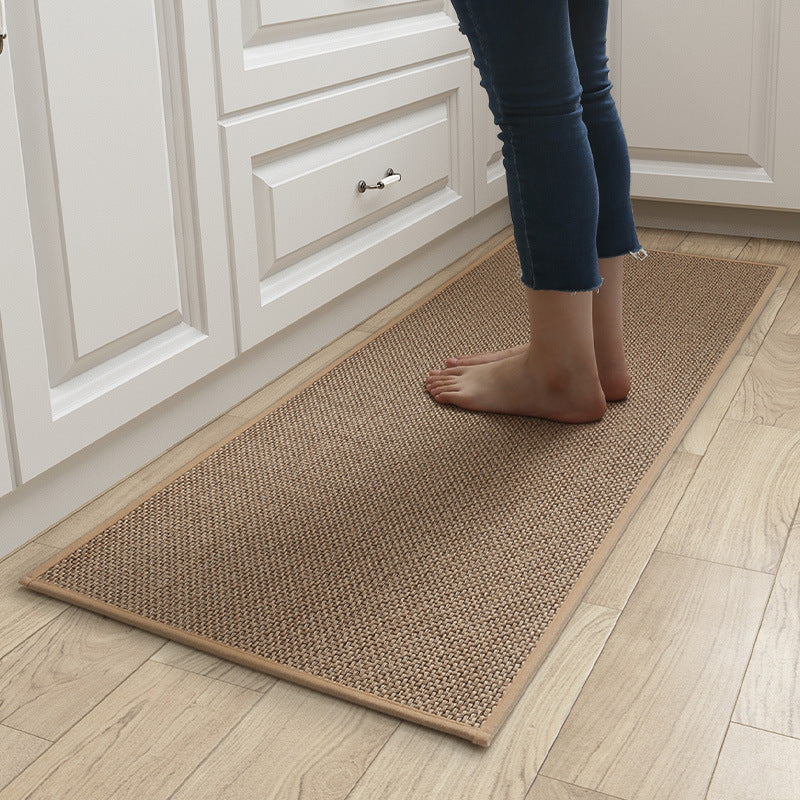Linen Kitchen Floor Mat Non-slip Twill Kitchen Carpet PearlNestDecor.com