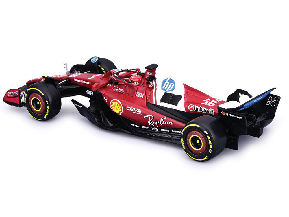 Ferrari SF-25 #16 Charles Leclerc Formula One F1 "World Championship" (2025) with Display Case 1/43 Diecast Model Car by Bburago LuxuryLifeWay Online Store