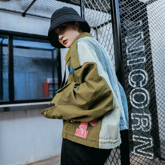 2023 Fall Short Denim Jacket with Stylish Design Pi-Mart