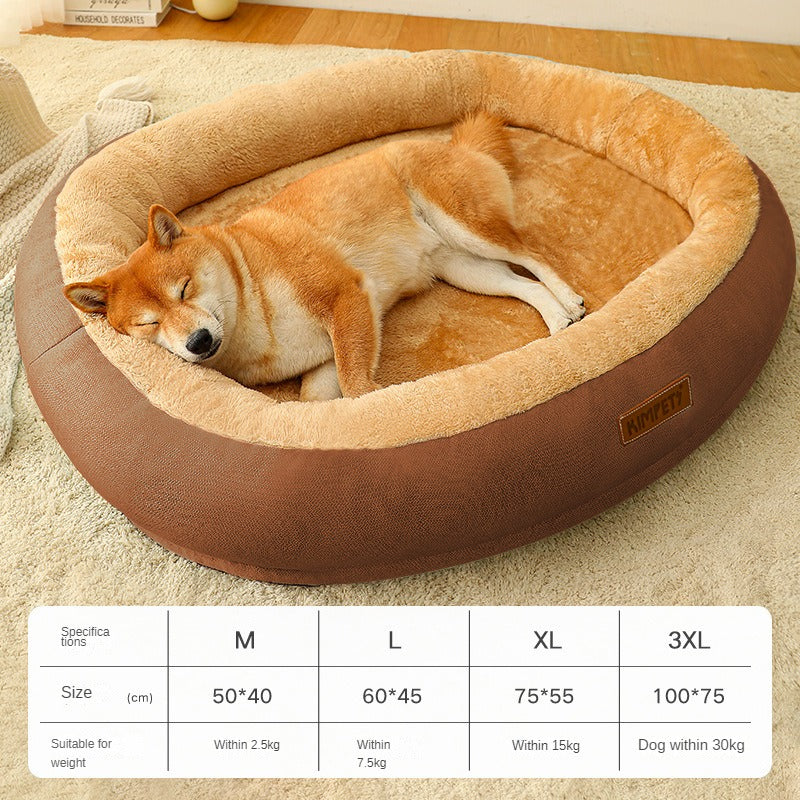 Removable And Washable Dog Bed Warm Cat Bed For Sleeping Pets Fashion