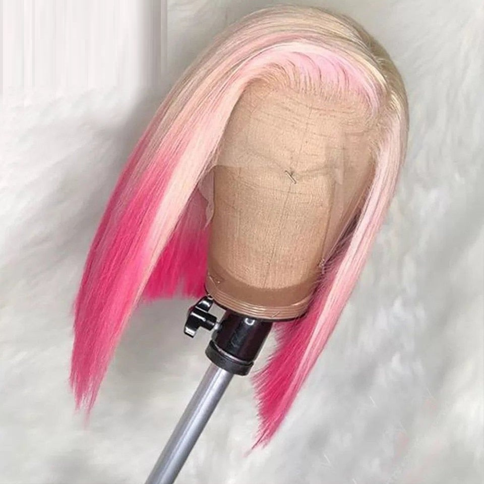 Gradient Front Lace Semi-machine-made High-quality Human Hair LadyShow.Store