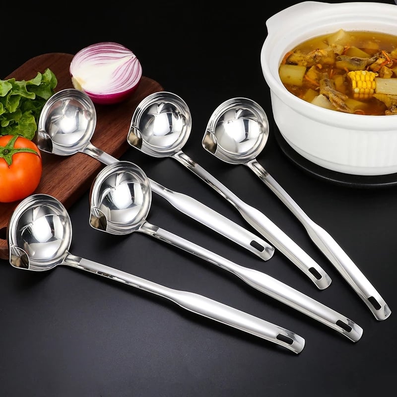 Stainless Steel Soup Oil Separator Spoon Pi-Mart