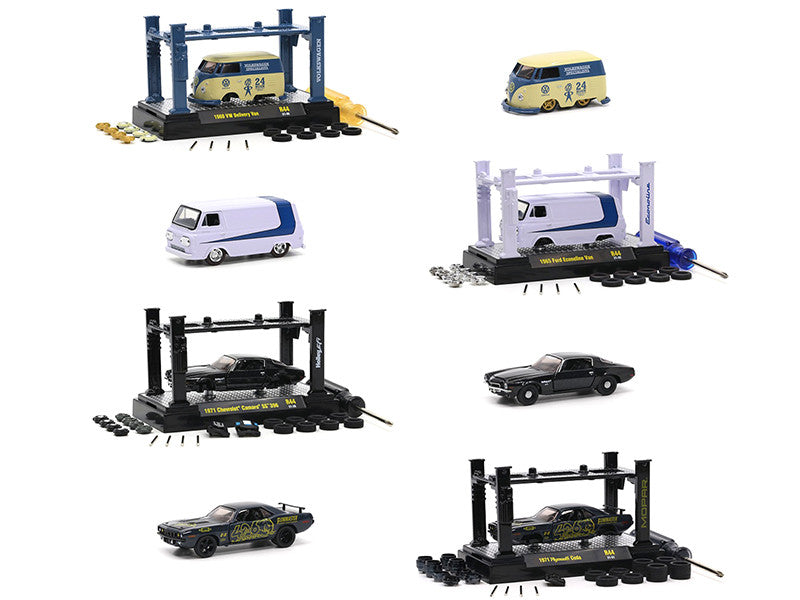 Model Kit 4 piece Car Set Release 44 Limited Edition to 9400 pieces Worldwide 1/64 Diecast Model Cars by M2 Machines LuxuryLifeWay Online Store