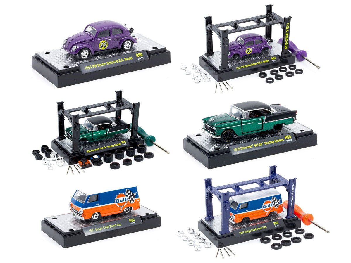 Model Kit 3 piece Car Set Release 80 Limited Edition to 9600 pieces Worldwide 1/64 Diecast Model Cars by M2 Machines LuxuryLifeWay Online Store