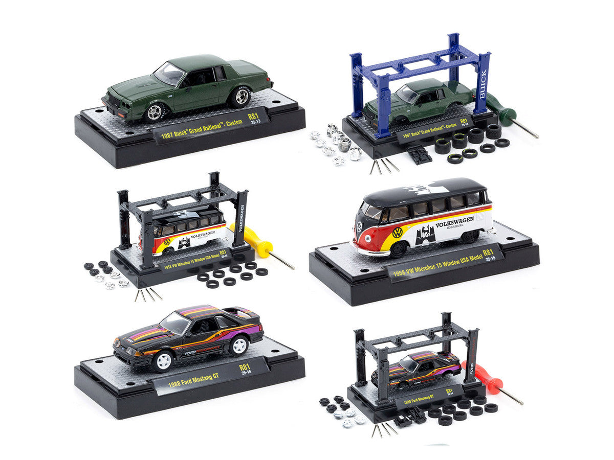 Model Kit 3 piece Car Set Release 81 Limited Edition to 9600 pieces Worldwide 1/64 Diecast Model Cars by M2 Machines LuxuryLifeWay Online Store