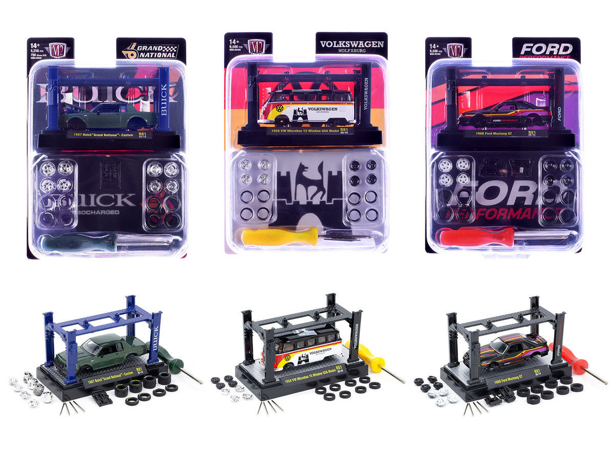 Model Kit 3 piece Car Set Release 81 Limited Edition to 9600 pieces Worldwide 1/64 Diecast Model Cars by M2 Machines LuxuryLifeWay Online Store