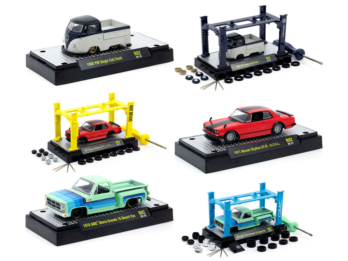Model Kit 3 piece Car Set Release 82 Limited Edition to 8000 pieces Worldwide 1/64 Diecast Model Cars by M2 Machines LuxuryLifeWay Online Store