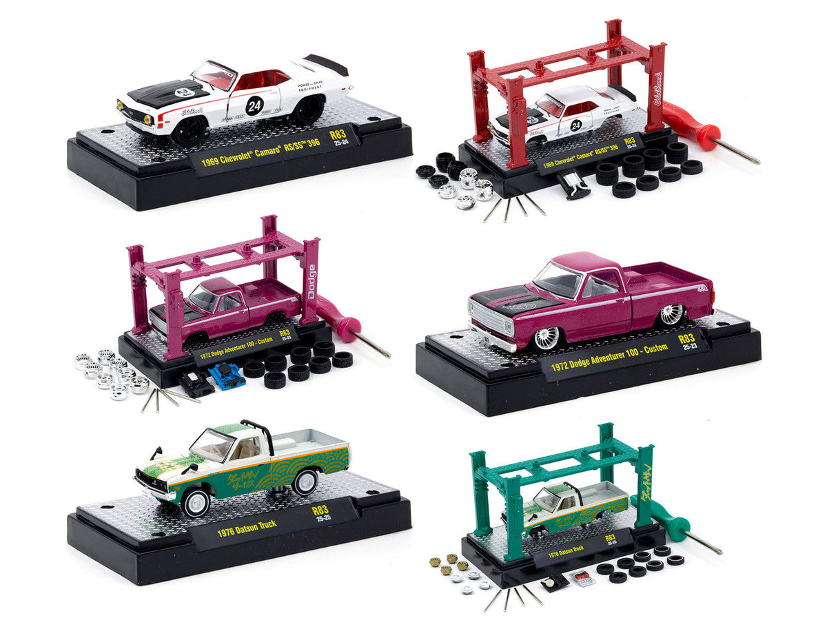 Model Kit 3 piece Car Set Release #83 Limited Edition to 6000 pieces Worldwide 1/64 Diecast Model Cars by M2 Machines LuxuryLifeWay Online Store