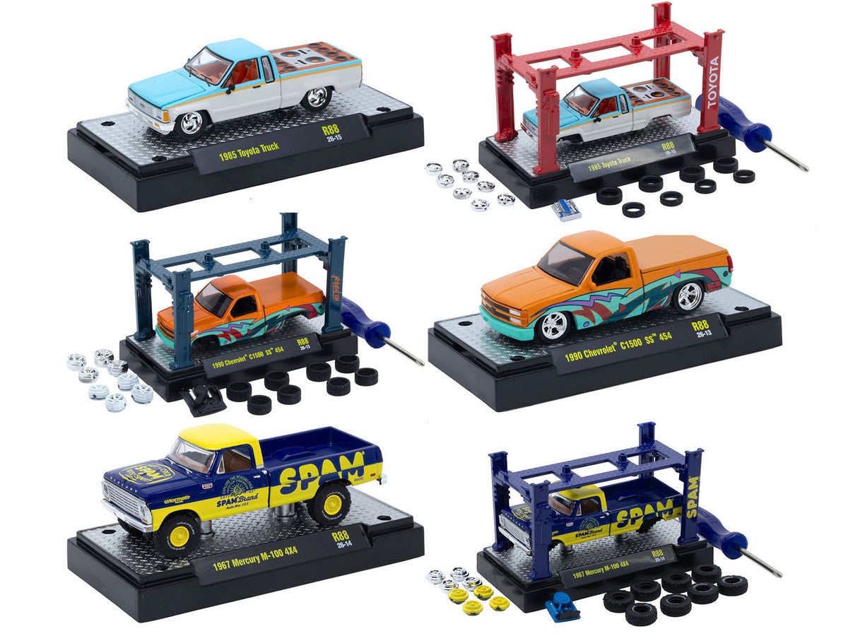 Model Kit 3 piece Car Set Release #88 Limited Edition to 4800 pieces Worldwide 1/64 Diecast Models by M2 Machines LuxuryLifeWay Online Store