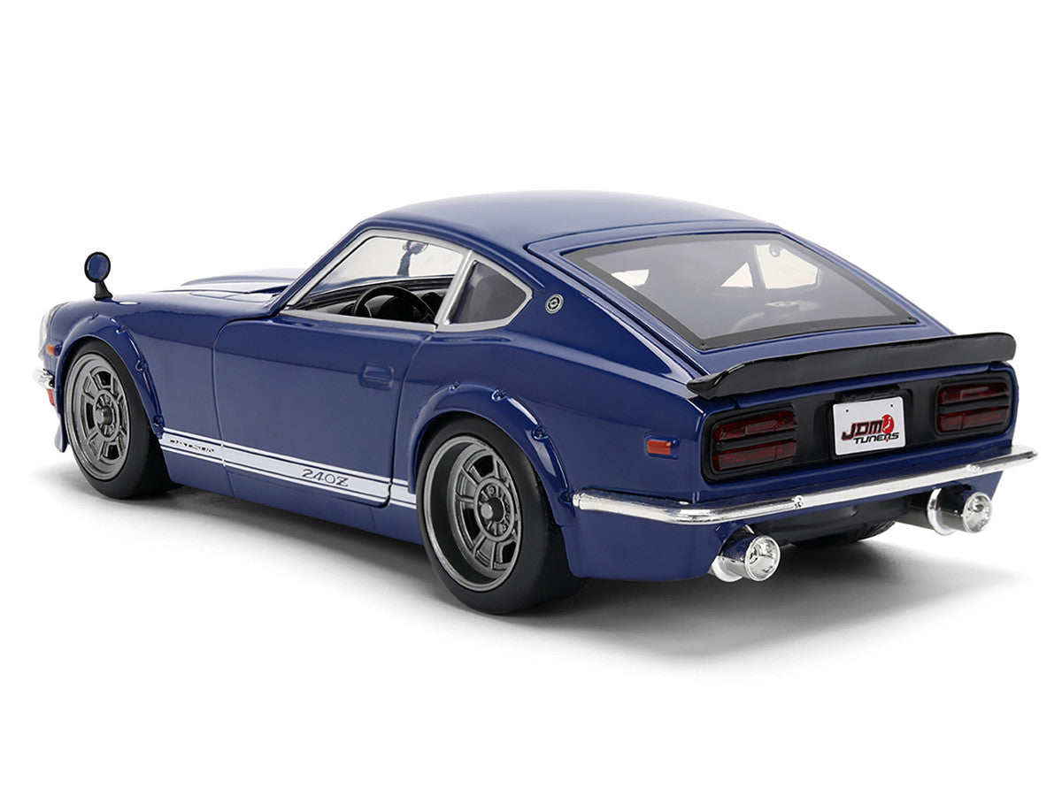1972 Datsun 240Z Blue with White Stripes "JDM Tuners" Series 1/24 Diecast Model Car by Jada LuxuryLifeWay Online Store