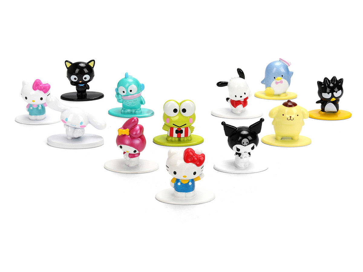 Set of 12 Diecast Figures "Hello Kitty and Friends" Franchise "Nano Metalfigs" Series Diecast Models by Jada LuxuryLifeWay Online Store