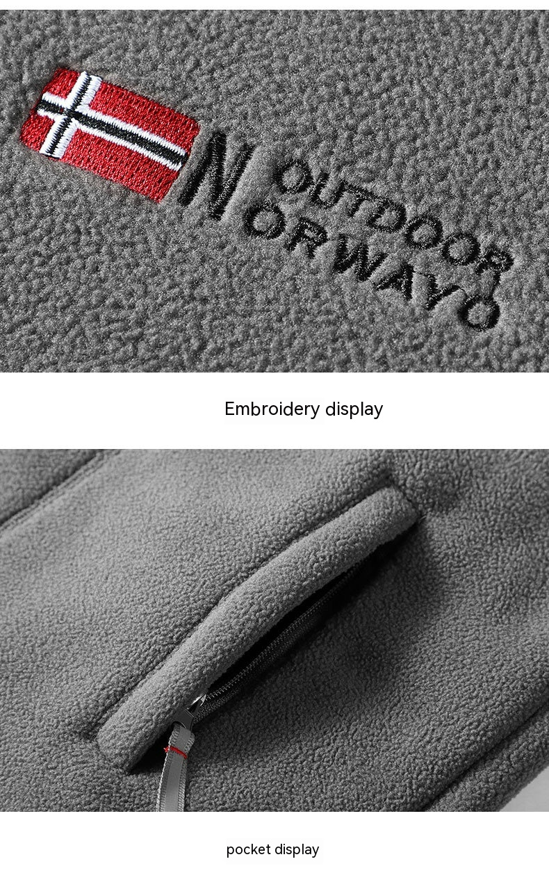 Men’s Double Layered Fleece Jacket Best YouTube Store