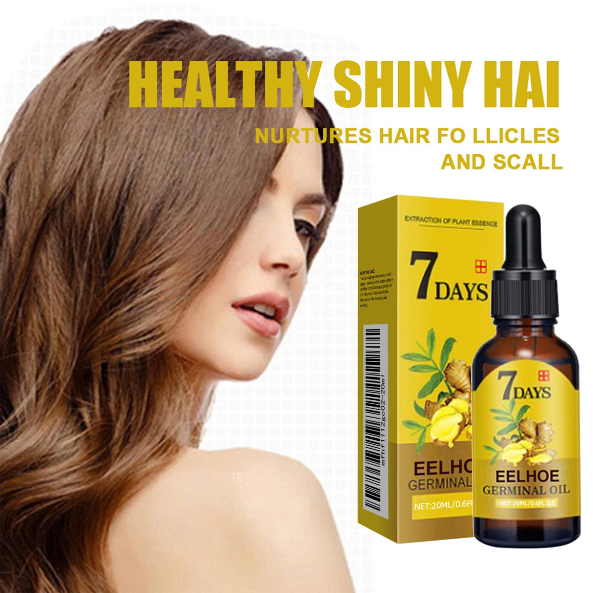 Ginger Hair Liquid 20ml 1box Tri Light Beauty